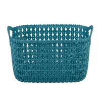 Teal Knitting Storage Basket