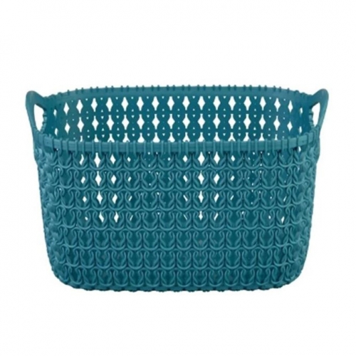 Teal Knitting Storage Basket