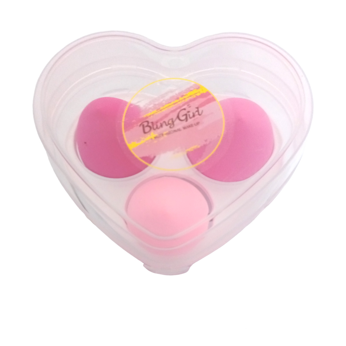 Bling Girl 3 Piece Multi Colour Beauty Blender Set