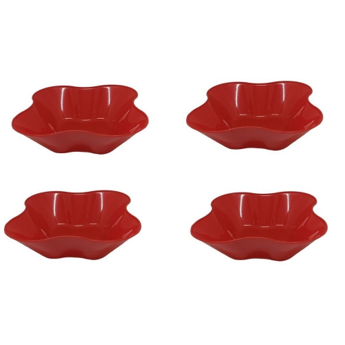 Plastic Snack & Dip Bowl Set Of 4