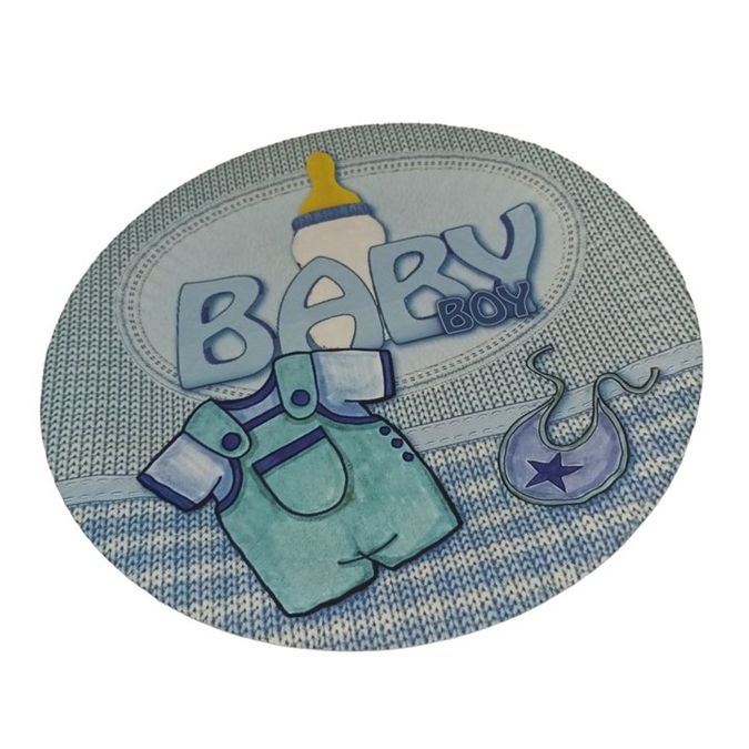 Baby Boy Party Paper Plates